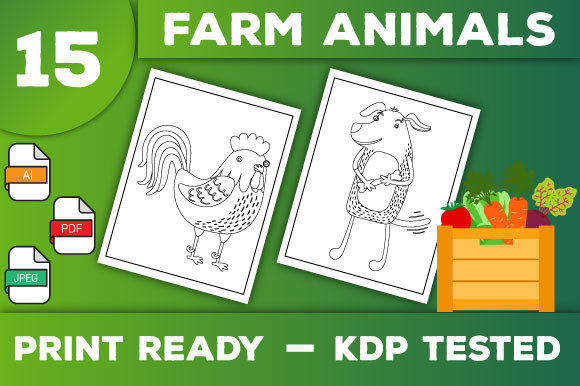 Farm Animal Coloring Book Pages for Kids: A Creative and Engaging Resource