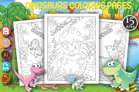 Fun Dinosaur Coloring Pages for Kids