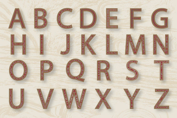 Layered Alphabet BUNDLE 3D Mandala,583
