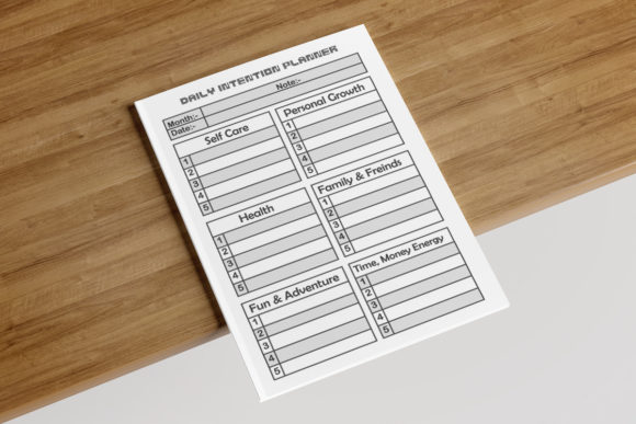 Unlock Your Potential with the DAILY INTENTION PLANNER